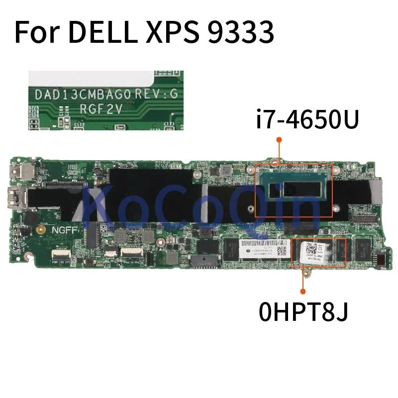 DELL XPS 13 9333 I7-4650U 8GB RAM Ʈ   CN-0HPT8J 0HPT8J DAD13CMBAG0 SR16H Ʈ  